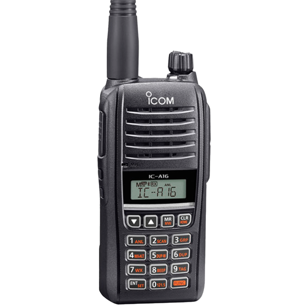 IC-A16 - Radio portátil aviación VHF COM